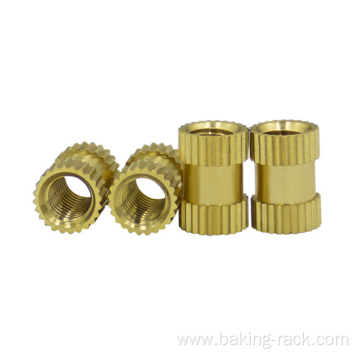 thermo-injection copper nut copper knurled insert copper